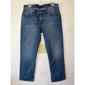 Bootheel Boyfriend Jeans Rock 'n Roll Chic Retro 90s Americana Blue Denim Size 6